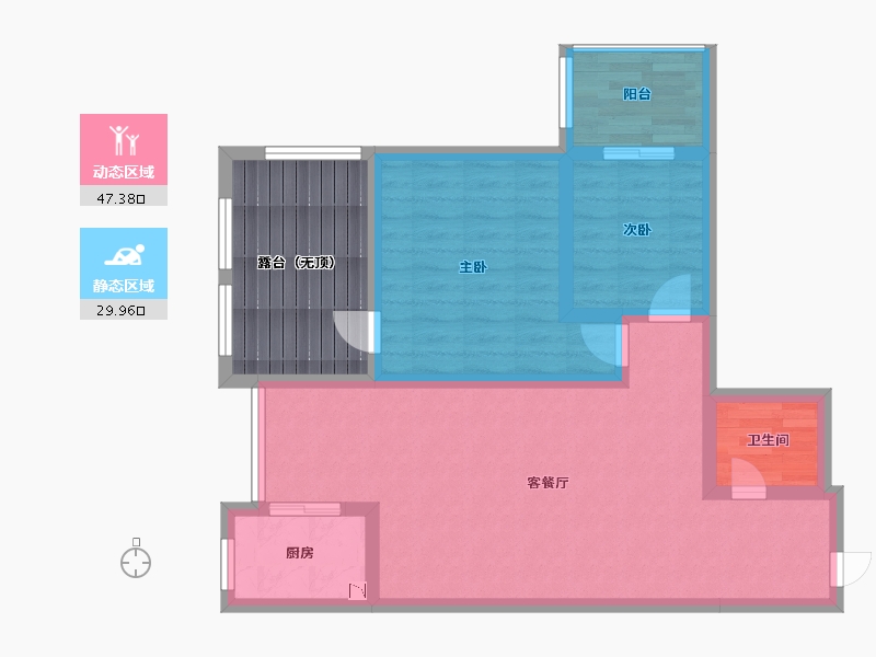 陕西省-西安市-魅力长安-78.99-户型库-动静分区