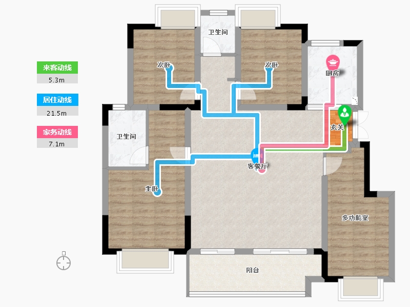 江苏省-南京市-三巽和悦江南-110.01-户型库-动静线