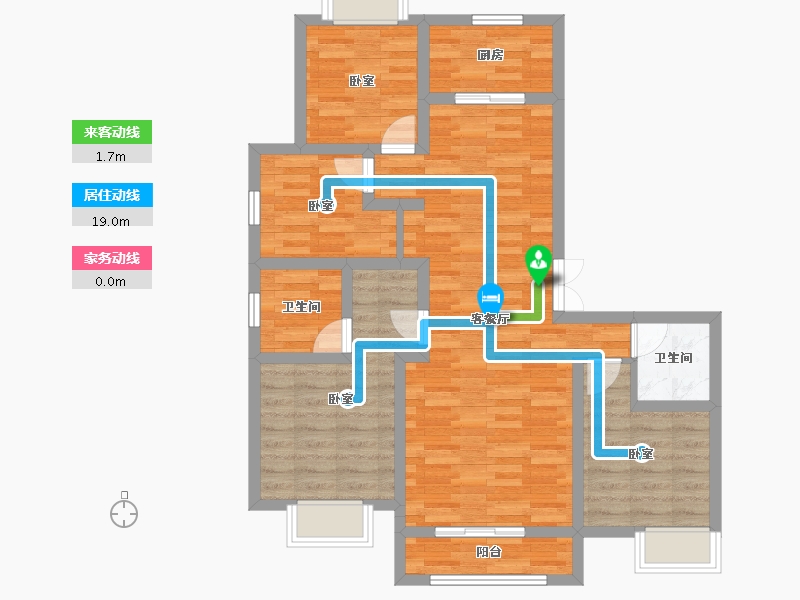 甘肃省-兰州市-国际旅游港中央首府-87.47-户型库-动静线