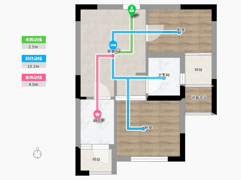 江西省-抚州市-汇丰·瀚林苑-41.80-户型库-动静线