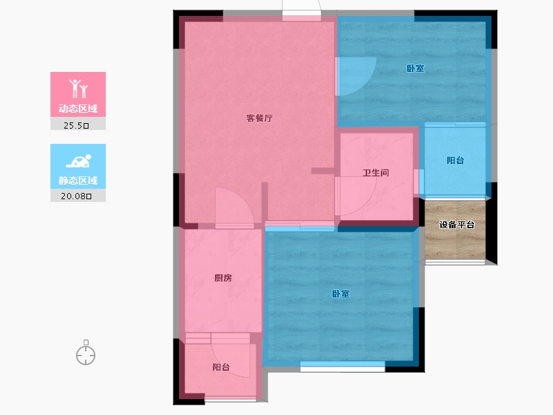 江西省-抚州市-汇丰·瀚林苑-41.80-户型库-动静分区