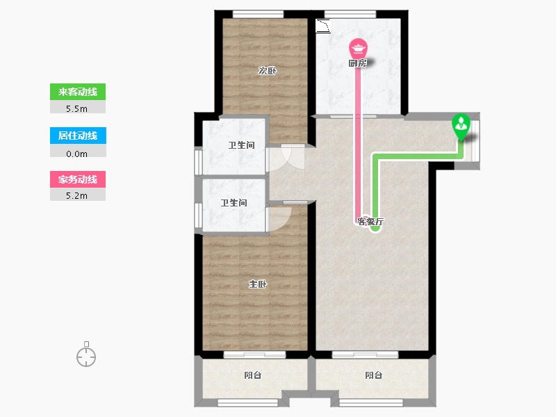 甘肃省-兰州市-兰州金城中心-81.99-户型库-动静线