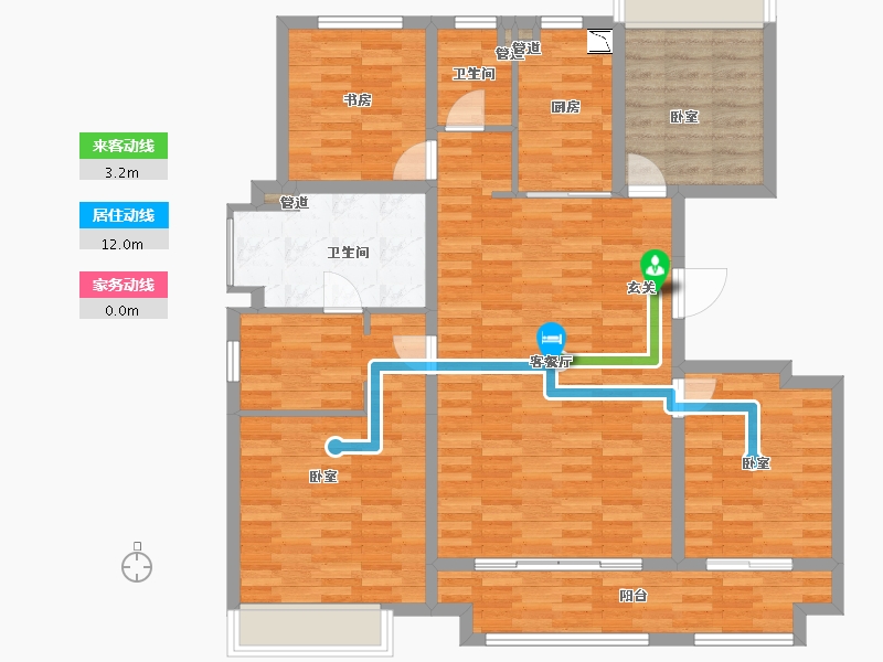 江苏省-南京市-泰禾金尊府-117.00-户型库-动静线