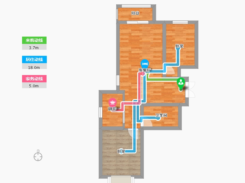 甘肃省-兰州市-国际旅游港中央首府-53.02-户型库-动静线