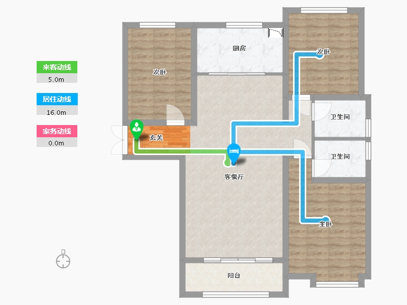 甘肃省-兰州市-温商金豪庭-97.32-户型库-动静线