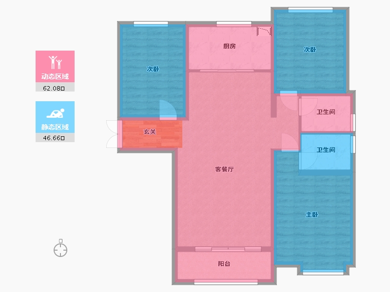 甘肃省-兰州市-温商金豪庭-97.32-户型库-动静分区