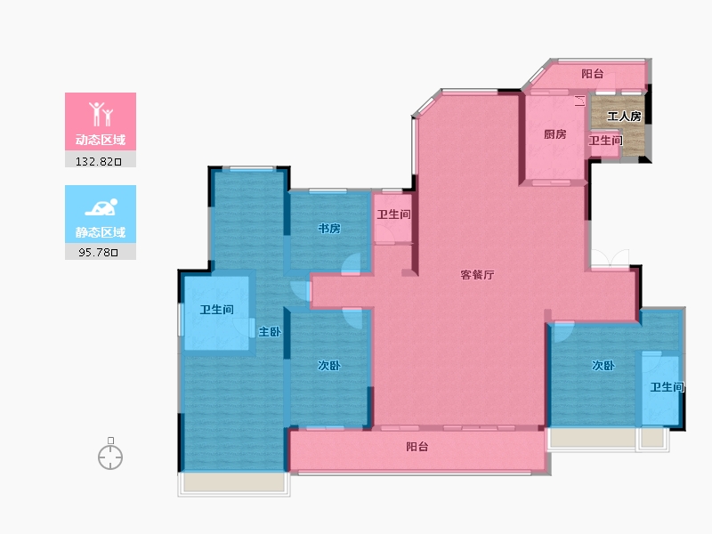 陕西省-榆林市-德通·新时代-210.43-户型库-动静分区