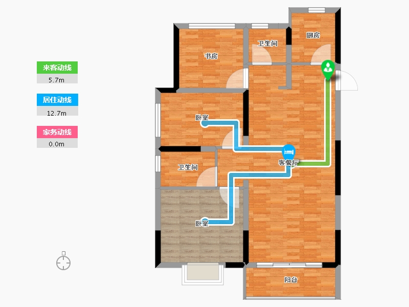 安徽省-宿州市-春江明月-94.99-户型库-动静线