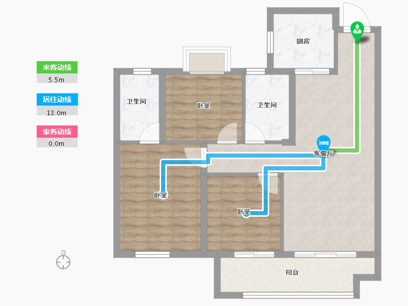 江苏省-常州市-遥光辰苑-82.00-户型库-动静线