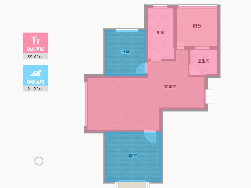 甘肃省-兰州市-天佑嘉州润园-71.12-户型库-动静分区