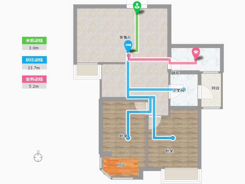 江苏省-徐州市-国华天域-74.00-户型库-动静线