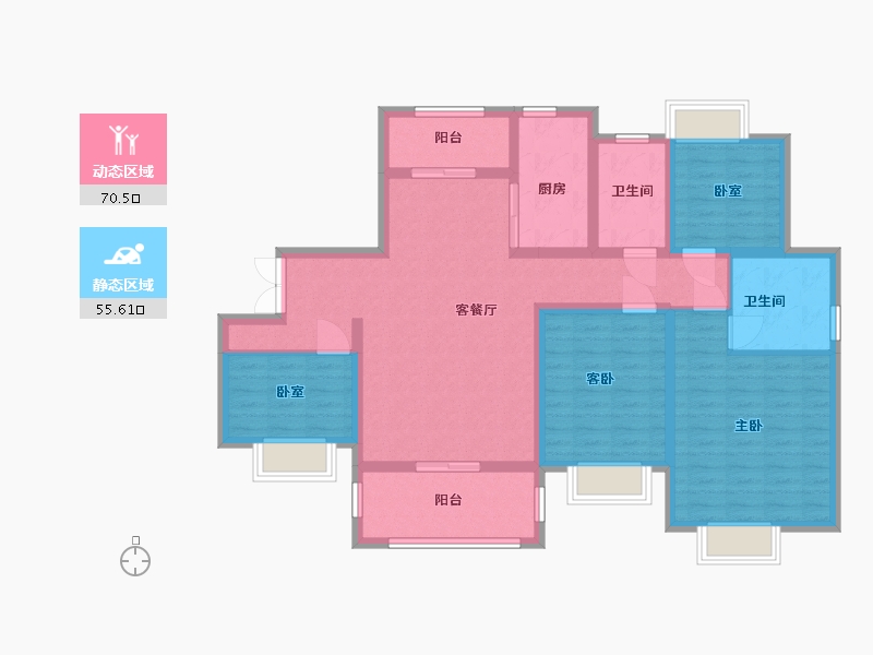 江苏省-苏州市-中铁诺德誉园-112.00-户型库-动静分区