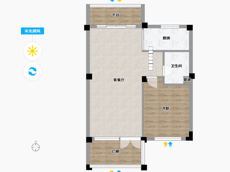 广西壮族自治区-北海市-碧桂园北纬21°-68.51-户型库-采光通风