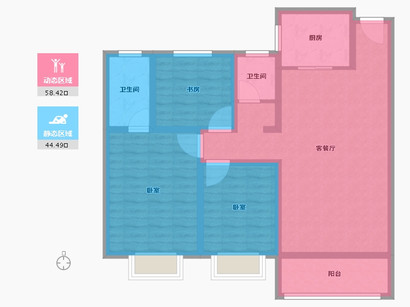 安徽省-宿州市-翰林苑·尚苑-91.00-户型库-动静分区