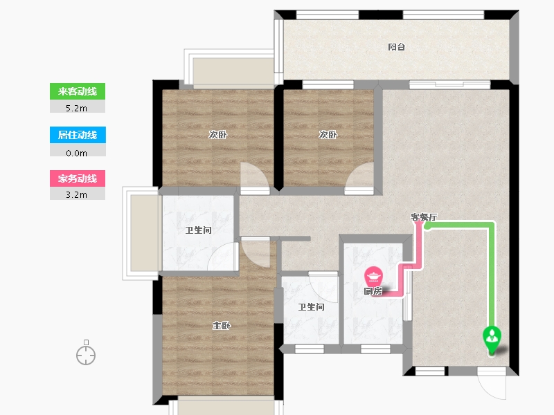 广西壮族自治区-北海市-中港城长沙湾-78.07-户型库-动静线