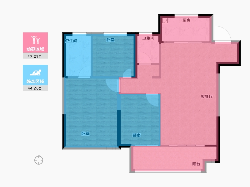 江苏省-徐州市-绿地运河小镇-92.01-户型库-动静分区