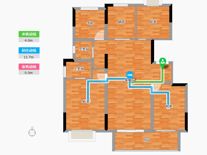 安徽省-宿州市-宿州天元府-106.00-户型库-动静线