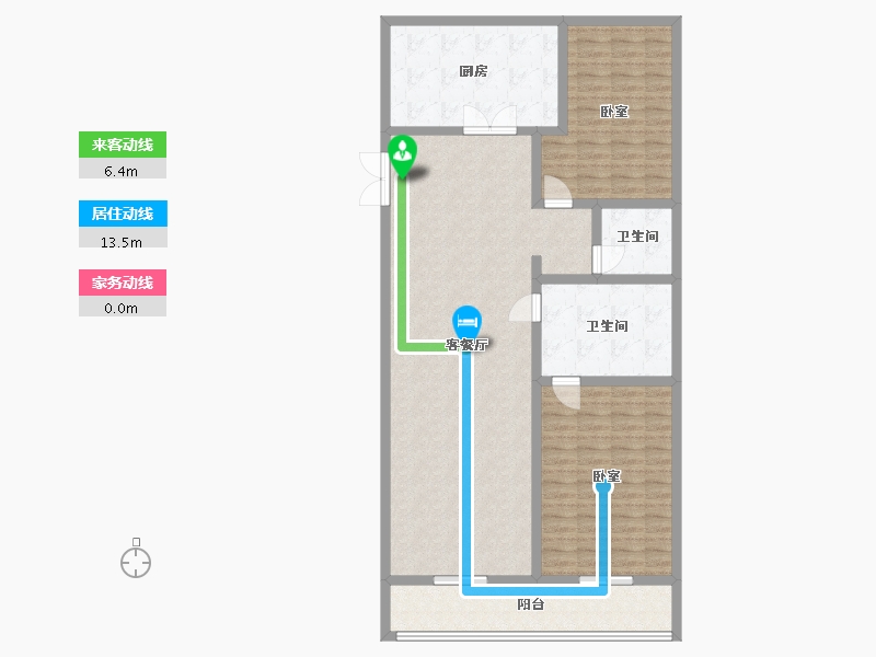 江苏省-苏州市-水秀天地-127.75-户型库-动静线