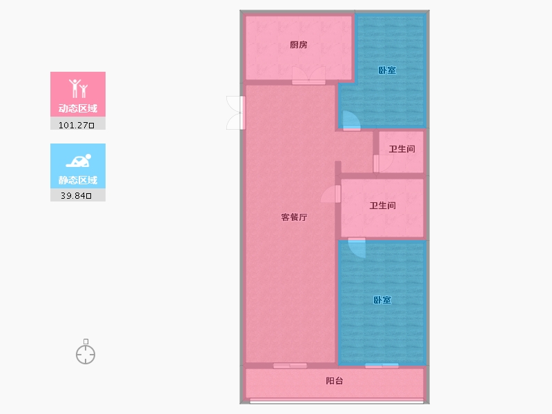 江苏省-苏州市-水秀天地-127.75-户型库-动静分区