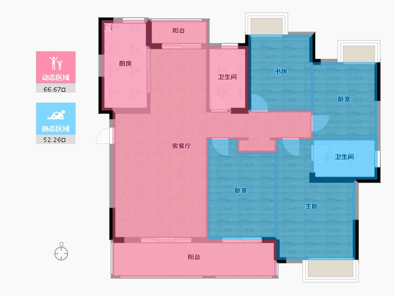 江西省-抚州市-富力尚悦居-108.00-户型库-动静分区