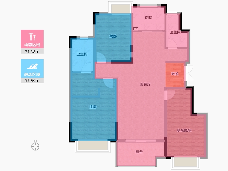 江苏省-南京市-三巽和悦江南-96.01-户型库-动静分区