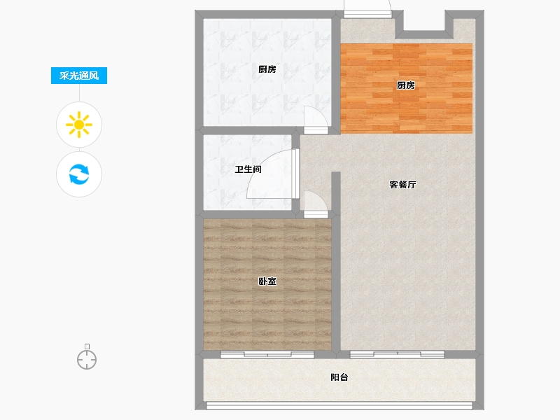 江苏省-苏州市-水秀天地-92.00-户型库-采光通风