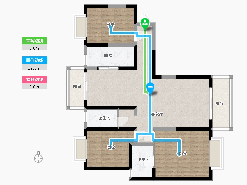 云南省-西双版纳傣族自治州-沙河小镇-96.23-户型库-动静线