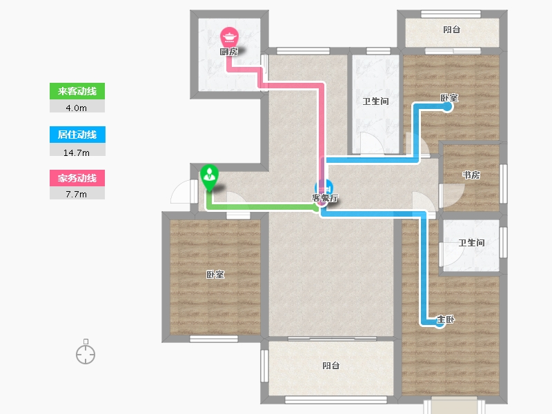 江西省-抚州市-荣安才子府-102.36-户型库-动静线