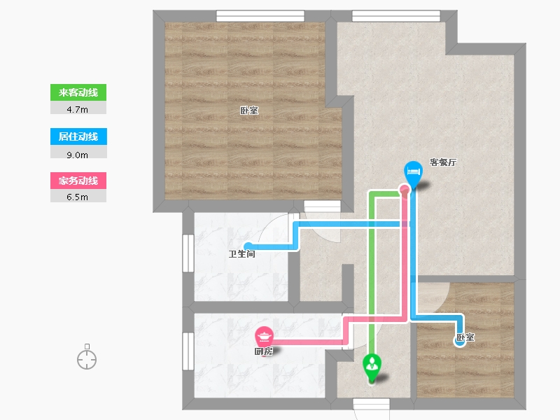 江苏省-无锡市-东亭蓝郡-52.66-户型库-动静线