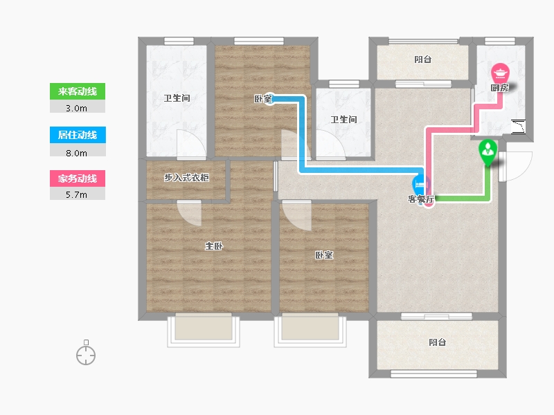 江西省-抚州市-京华府-95.00-户型库-动静线