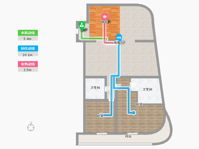 江苏省-苏州市-水秀天地-116.49-户型库-动静线