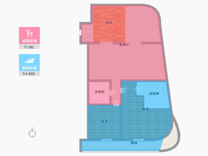 江苏省-苏州市-水秀天地-116.49-户型库-动静分区