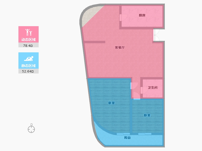 江苏省-苏州市-水秀天地-121.54-户型库-动静分区