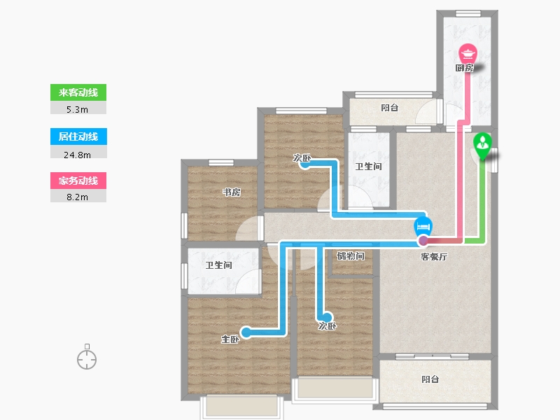 江苏省-徐州市-恒大林溪郡-121.02-户型库-动静线