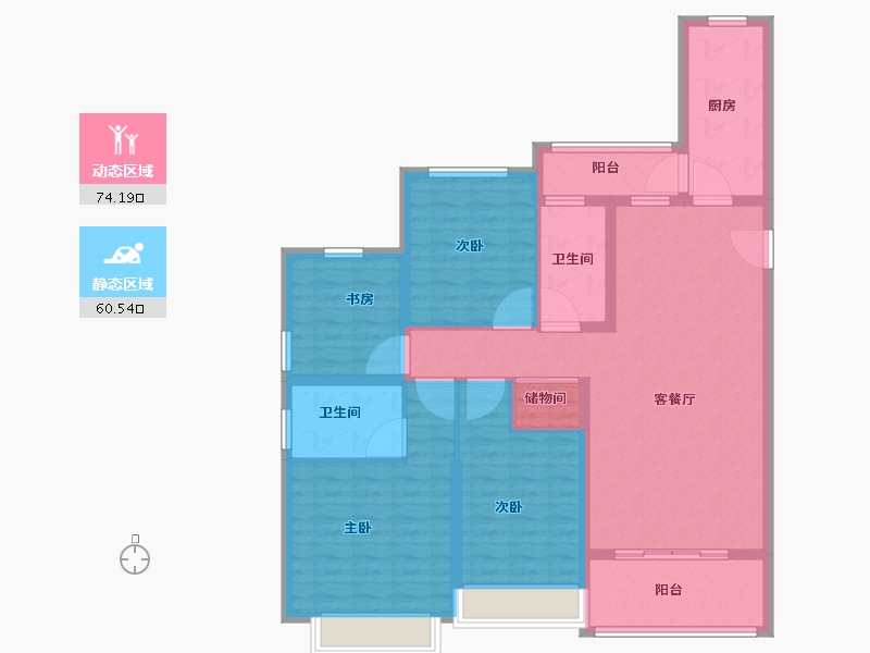 江苏省-徐州市-恒大林溪郡-121.02-户型库-动静分区