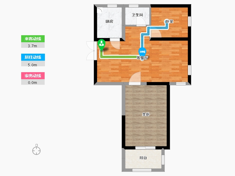 陕西省-西安市-智慧公馆-64.10-户型库-动静线