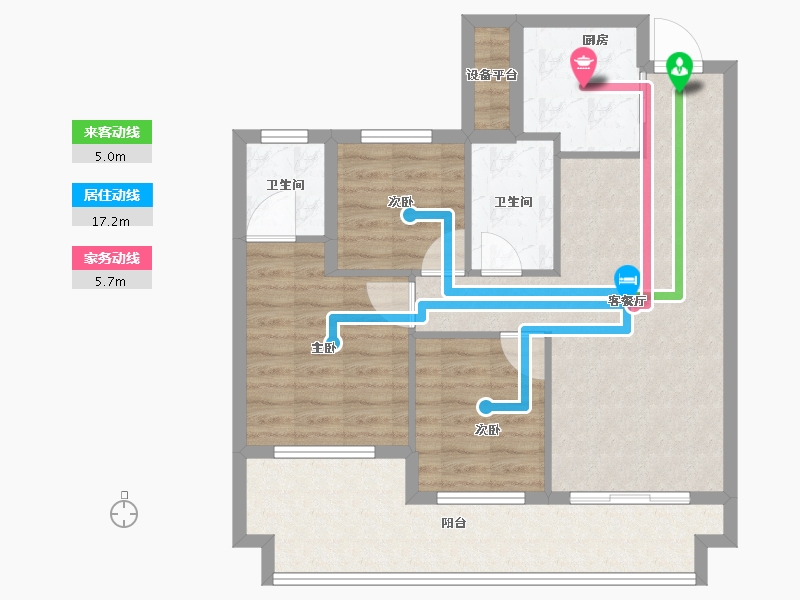 江苏省-徐州市-荣华公园四季-82.12-户型库-动静线