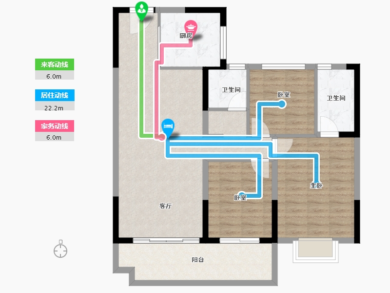 江苏省-常州市-碧桂园壹号天禧-94.06-户型库-动静线