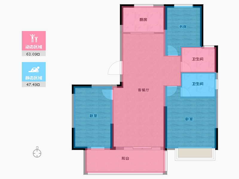 江苏省-徐州市-华美·悦澜湾-99.99-户型库-动静分区