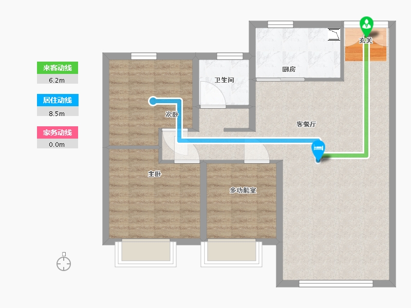 黑龙江省-哈尔滨市-恒泰·悦璟府-80.80-户型库-动静线