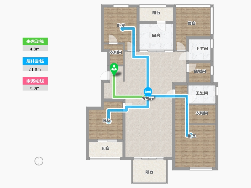 山西省-太原市-怡和天润园-139.20-户型库-动静线