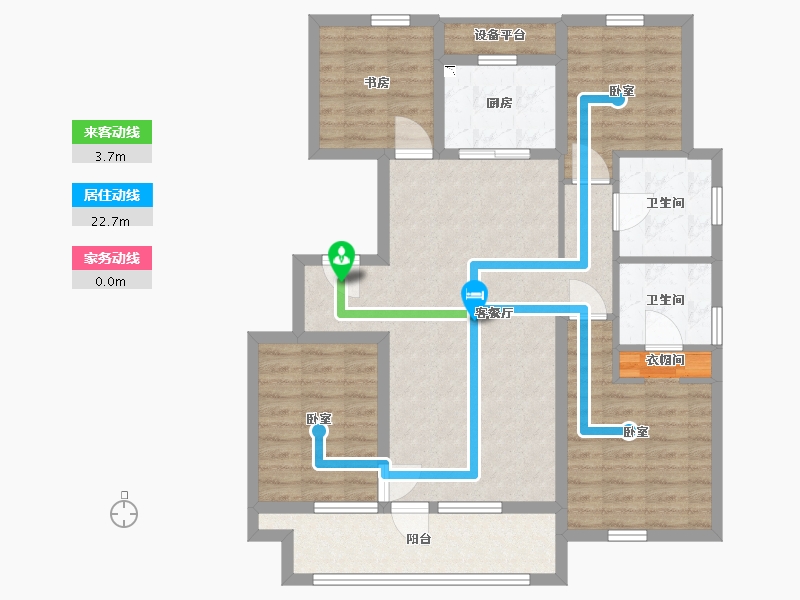 辽宁省-大连市-中梁御首府-100.00-户型库-动静线