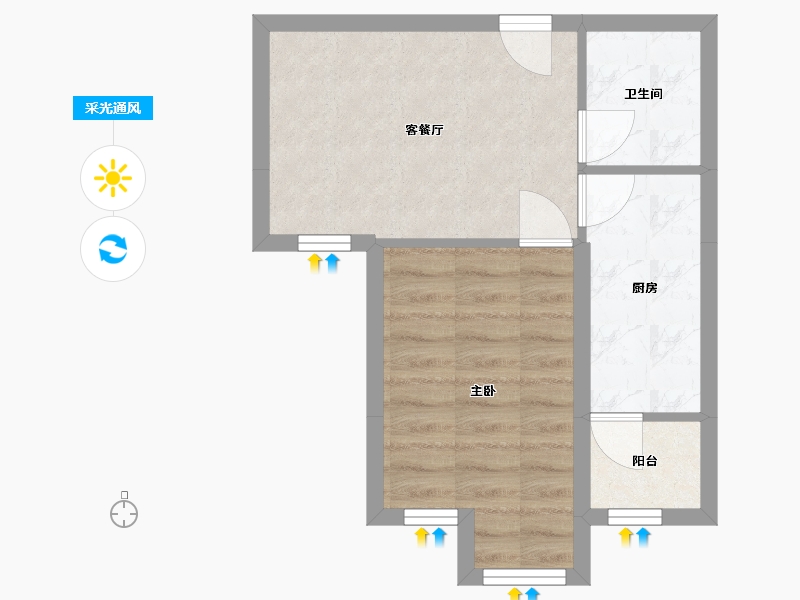 辽宁省-辽阳市-辽阳鑫德雅居-39.13-户型库-采光通风