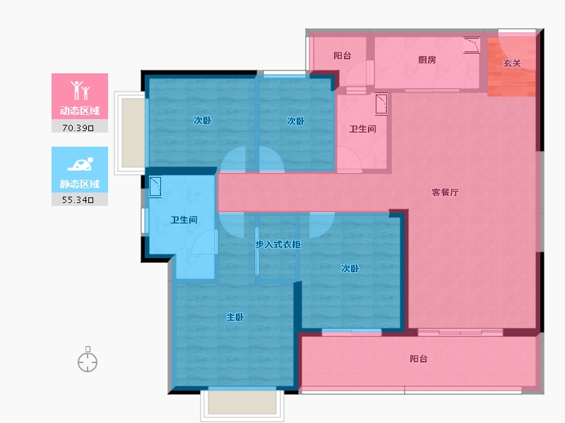 云南省-昆明市-海伦堡中央广场-112.79-户型库-动静分区