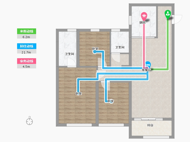 陕西省-西安市-中南君启三期-92.00-户型库-动静线