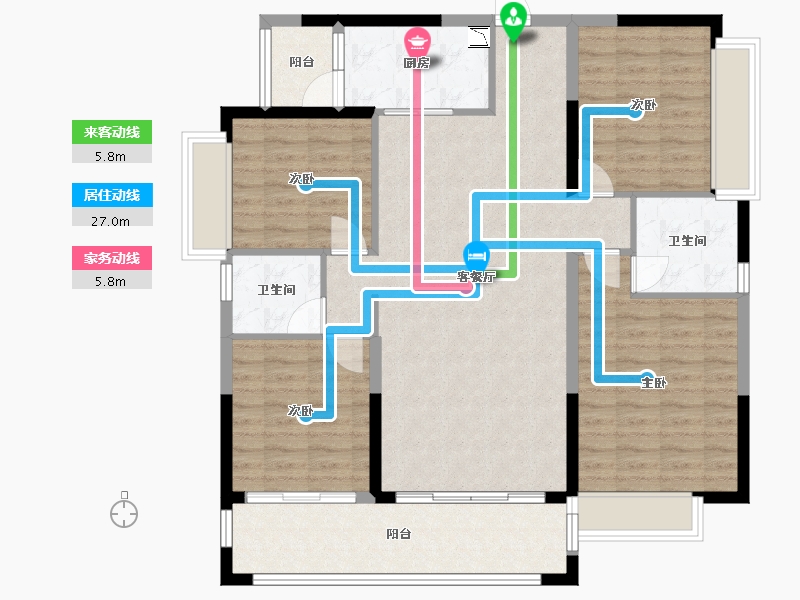 广西壮族自治区-梧州市-汇洋华府-115.16-户型库-动静线