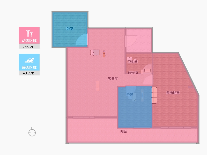 江苏省-南京市-骋望云邸-250.00-户型库-动静分区