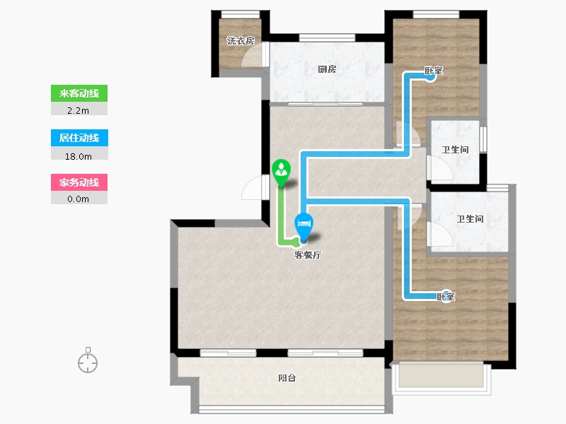 陕西省-西安市-南宫府-93.69-户型库-动静线