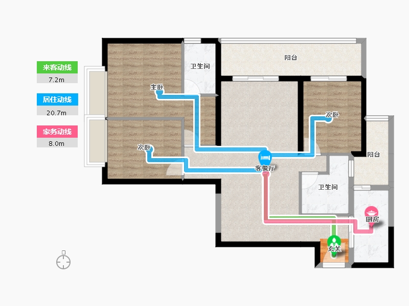 云南省-昆明市-海伦堡中央广场-102.59-户型库-动静线