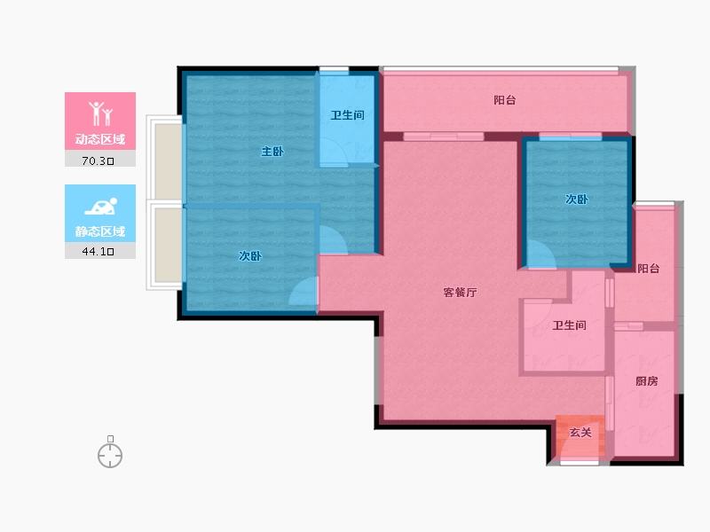 云南省-昆明市-海伦堡中央广场-102.59-户型库-动静分区